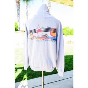 Vintage Stride Windsurfing Hoodie Surf Skate Large